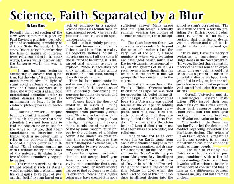 Larry Klaes article