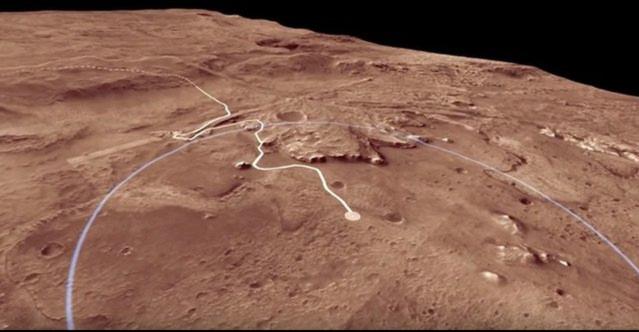 Mars 2020 rover landing site