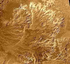 Ancient river delta on Mars