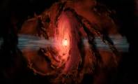 Illustration from NASA/Caltech: Jets of water from a protostar