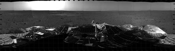mosaic image from Mars Rover